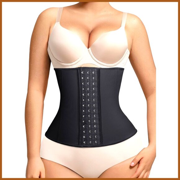 Latex Underbust Waist Cincher Corset Tummy Control Body Shaper